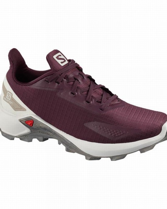 Salomon Alphacross Blast Trail Running Shoes Burgundy Women