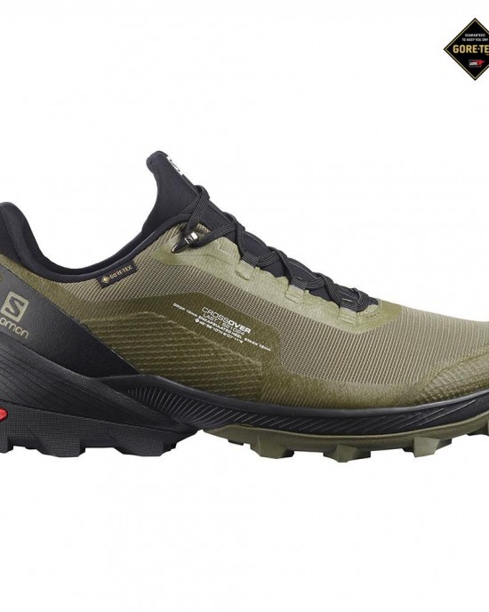 Salomon Cross Over Gore-Tex Running Shoes Deep Green Men