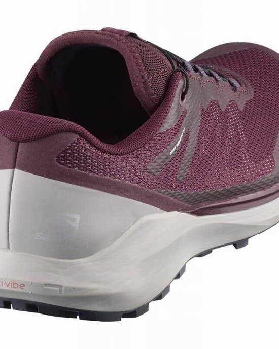 Salomon Sense Ride 3 W Running Shoes Burgundy/Coral Women