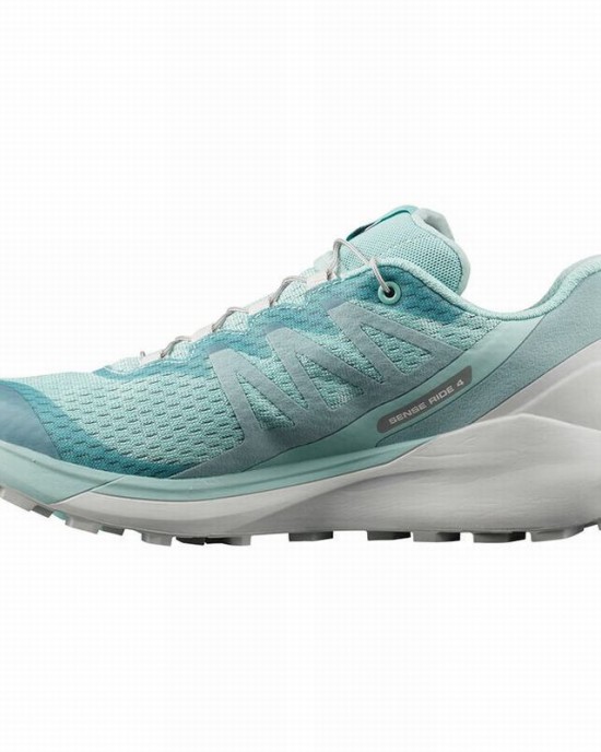 Salomon Sense Ride 4 Trail Running Shoes Turquoise Women