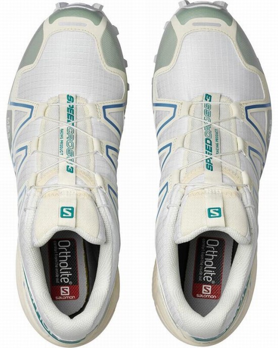 Salomon Speedcross 3 Trail Running Shoes White/Light Turquoise Women