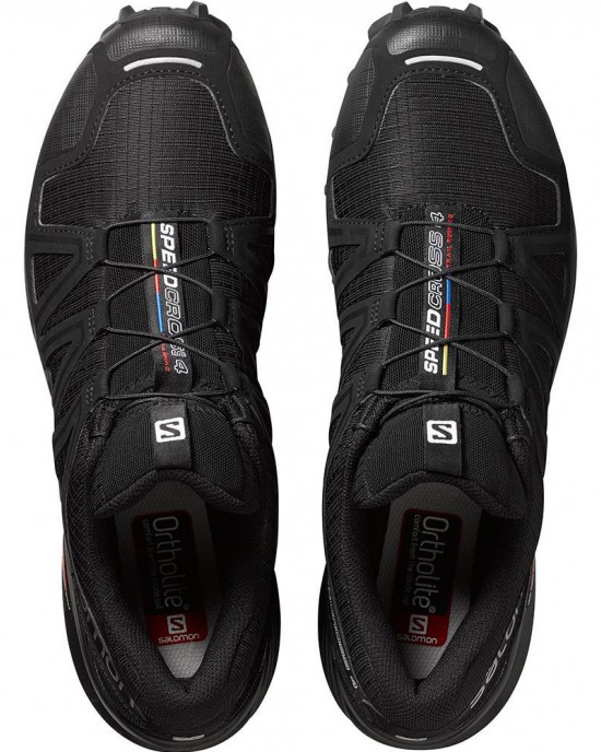Ægte misundelse gå på arbejde Salomon Speedcross 4 Running Shoes Black Men
