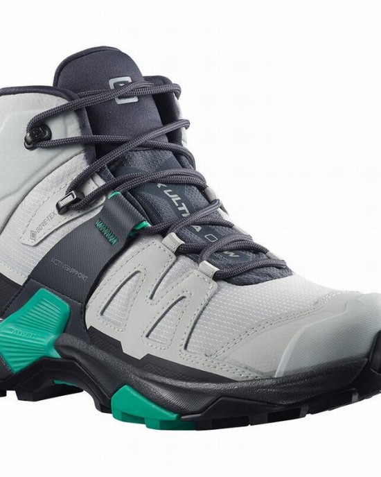 hænge privat Leeds Salomon X Ultra 4 Mid Gore-Tex Hiking Boots Grey/Mint Women