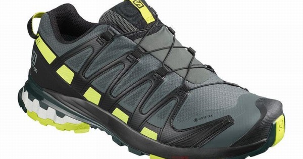 Uplifted kokain helgen Salomon Xa Pro 3D V8 Gore-Tex Trail Running Shoes Black/Light Green Men