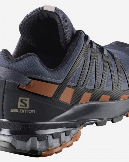 Salomon Xa Pro 3D V8 Gore-Tex Wide Hiking Shoes Dark Blue/Black Men